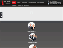 Tablet Screenshot of capacimex.com